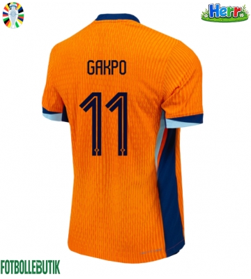 Nederländerna Cody Gakpo #11 Hemmatröja EM 2024 Kortärmad